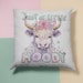 Highland Cow Make-up-Tasche „Just A Little Moody“ – Geschenk Für Kuh-Fans, Aus Segeltuch, 23x17x5 Cm