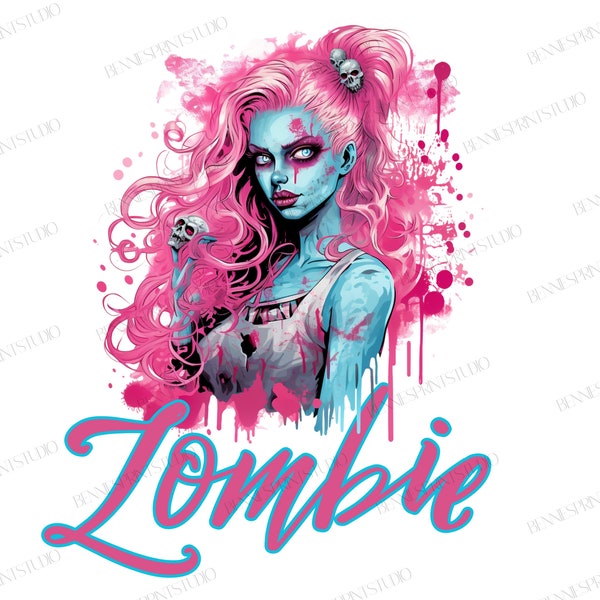 Zombie Doll Halloween PNG Sublimation Digital Clip Art/Gore Clipart/Halloween Digital Download/Free Commercial Use