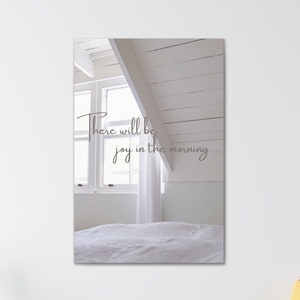 Joy in the Morning Canvas, Faith Canvas Prints, Christian Canvas Art, Inspirational Canvas, b2g, Ammie Peters