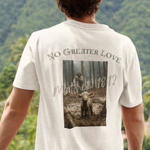 Jesus and Lamb Shirt, Jesus T-shirt, Lamb T-shirt, Inspirational T-Shirt, Christian T-shirt, Christian Shirt, b2g, Ammie Peters
