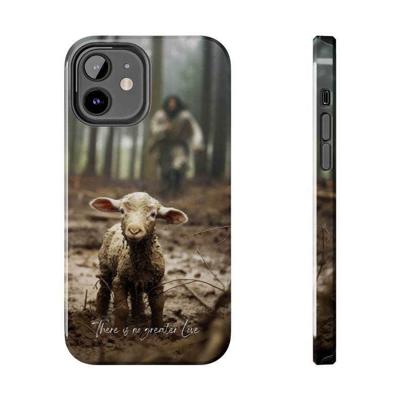 Jesus and Lamb No Greater Love Phone Case, God Phone Case, Jesus Phone Case, Yahushua Phone Case, Faith Phone Case, b2g, Ammie Peters image 4