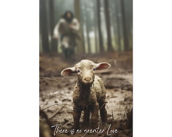 Faith Canvas Prints, God Canvas Prints, Jesus Canvas Art, Yahushua Canvas Art, Jesus and Lamb Art, housewarming gift, b2g, Ammie Peters