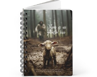 Jesus and Lamb Journal, Yahushua and Lamb Journal, Faith Journal, Christian Gift, Christian Journals,b2g,Ammie Peters, Blessings Book