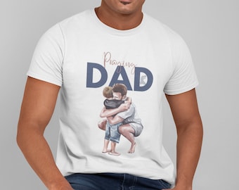 Praying Dad T-Shirt, Praying Dad Shirt, Faith Shirt, Christian Gift, Faith Based Gift, Faith T-shirts, Father's Day gift, b2g, Ammie Peters