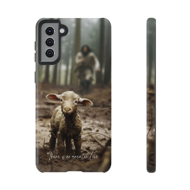 Samsung, Jesus and Lamb No Greater Love Phone Case, God Phone Case, Jesus Phone Case, Faith Phone Case, b2g, Ammie Peters image 9