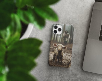Jesus and Lamb Phone Case, God Phone Case, Jesus Phone Case, Yahushua Phone Case, Faith Phone Case, b2g, Ammie Peters