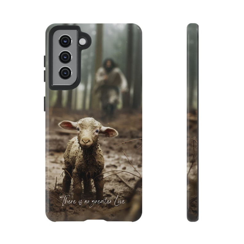 Samsung, Jesus and Lamb No Greater Love Phone Case, God Phone Case, Jesus Phone Case, Faith Phone Case, b2g, Ammie Peters image 7