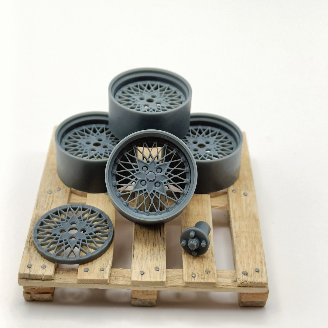 Miniature Stance Rims Set of 4 Rims for Model and Miniature Car 1/24 1/18 SSR Mesh Style - Etsy