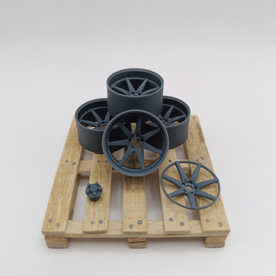 Set of 4 Rims for 1/24 1/18 Scale Model Cars (forgedline CV3C Concave ...