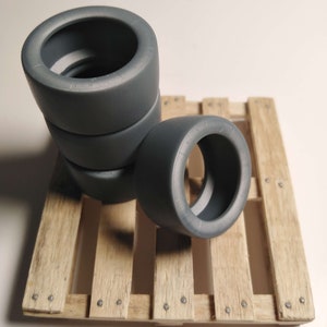 4 Resin-Reifen für 1/24 1/18 Modell (Michelin Slick)
