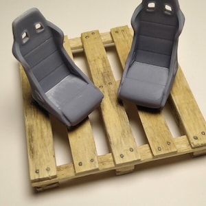 Bucket seat for 1/24 scale model car