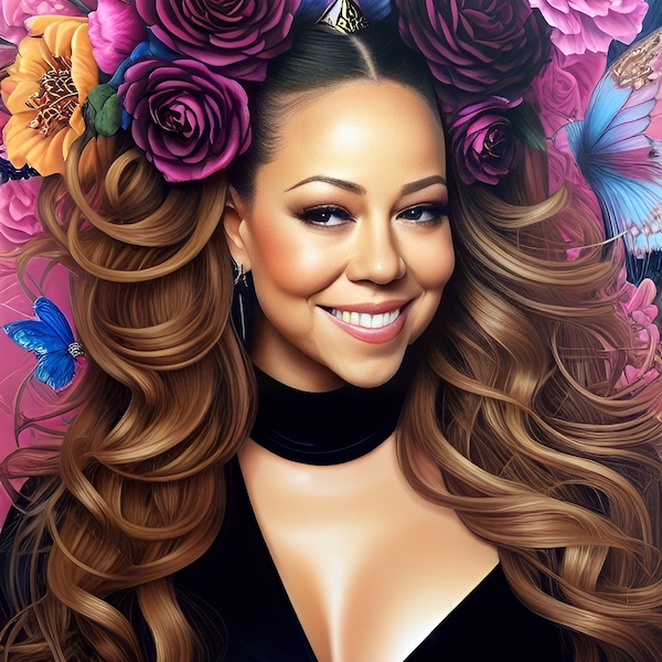 Beautiful Mariah Carey Wallpaper - Instant Download