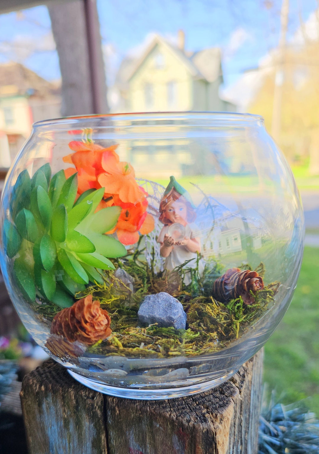 Fairy Terrarium cottage Cottagecore Spring Springtime Etsy