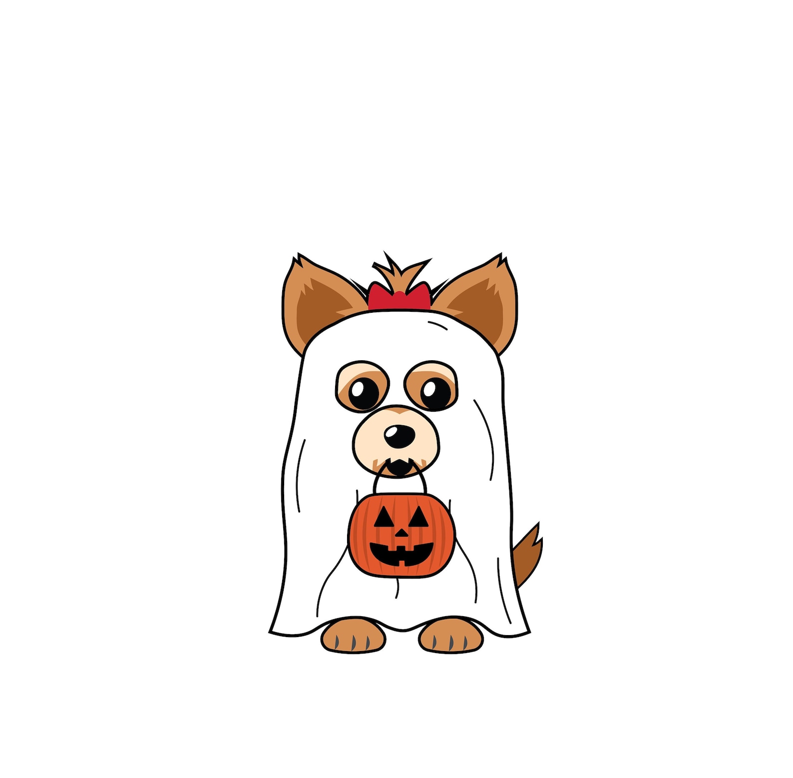 Yorkie Dog Ghost Halloween SVG PNG Bundle, Halloween Gifts, Animal ...