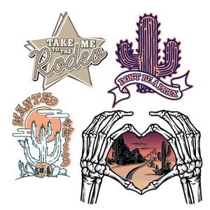Wild Wild Western Bundle mit SVGs und PNGs Bundle l Western Gifts l Retro West l Es lebe Cowgirls l Cowboy Killer l Cactus Art l