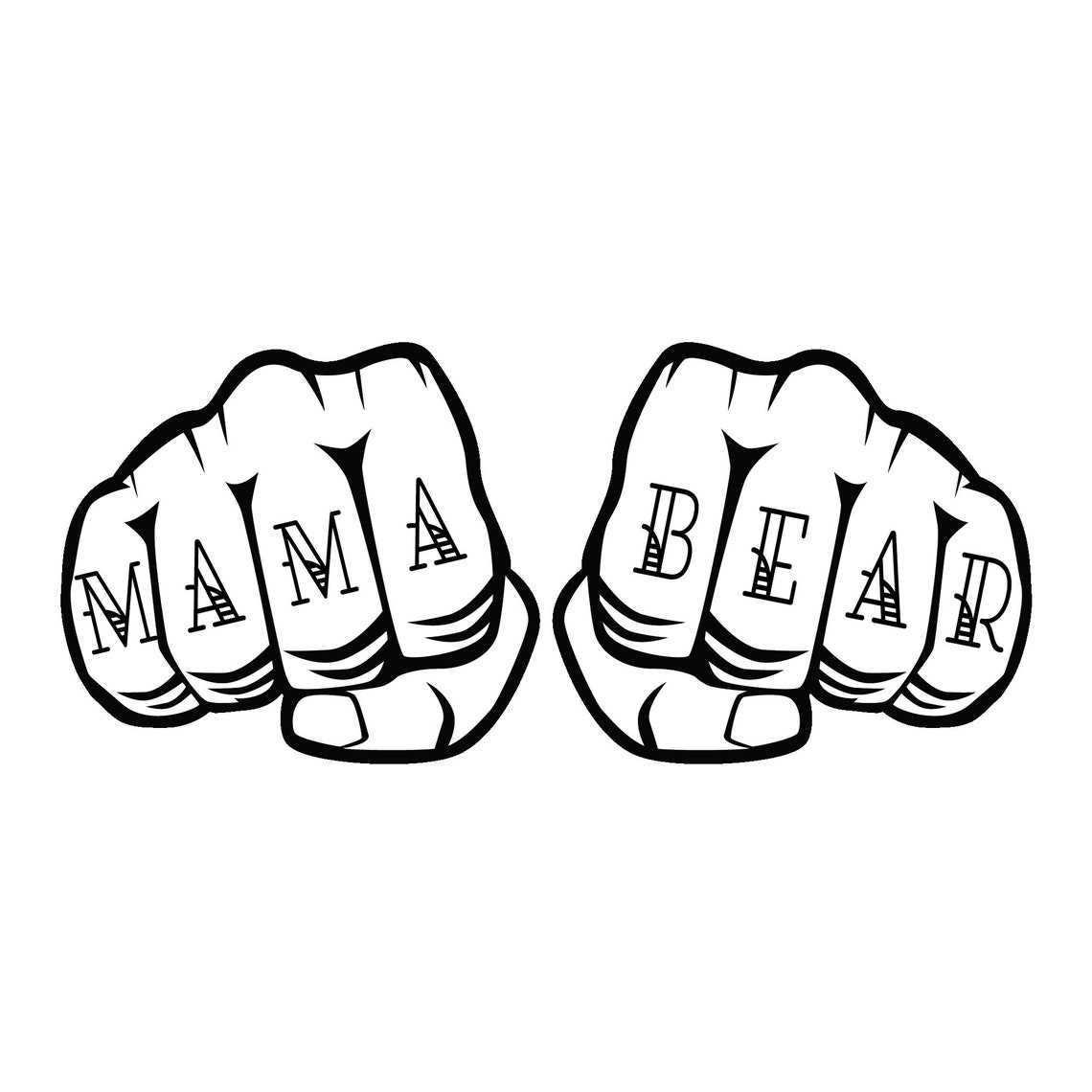 Mama Bear Tough Knuckle SVG/PNG Bundle L Mother's Day Gifts L Punchy