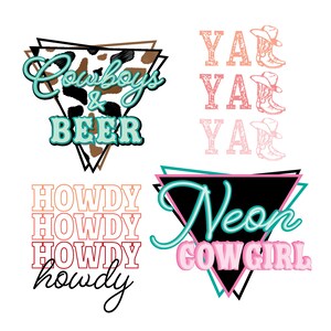 Wild Wild Western Bundle mit SVGs und PNGs Bundle l Western Geschenke l Retro Westen l Es lebe Cowgirls l Cowboy Killer l Kaktus Kunst l