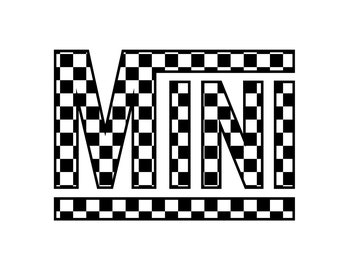 Checkered Mini SVG PNG Bundle, Cadeaux pour maman, maman et Mini Checkered, Retro Style svg png, fichiers coupés pour cricut, impression à la demande