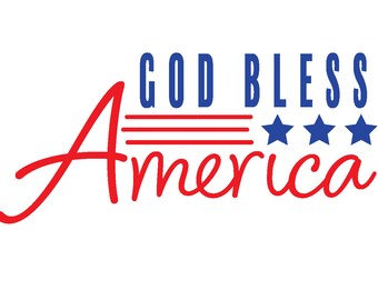 God Bless America SVG/PNG Bundle l USA Digital Art l