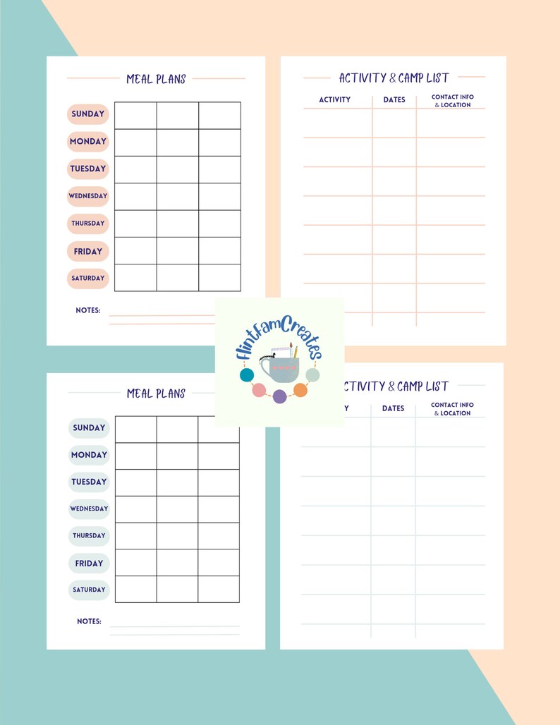 Summer Break Planner Summer Printables Planners Parent - Etsy