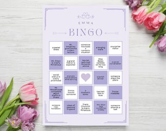 Emma Bingo Spiel - Jane Austen Inspiriert