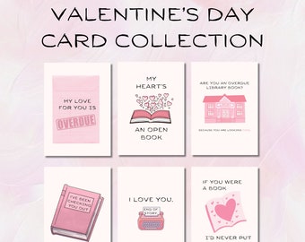 Book Puns Valentine's Day Card Collection