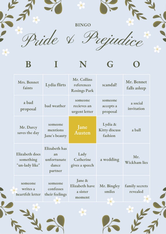 Jane Austen : Bingo - Bokvännen