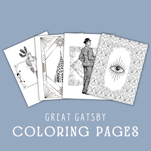 Great Gatsby Coloring Pages