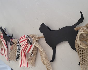 Happy Labby Patriot Garland