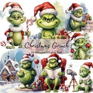 Merry Grinchmas Watercolor Print The Grinch Christmas -  Portugal