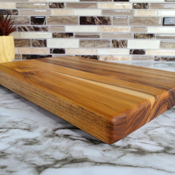 Teak Wood Cutting Board, Handmade Wooden Cutting Board, Carving Board, Vegan Cutting Board, Mini Cutting Board, Bar Board, Cheese Board