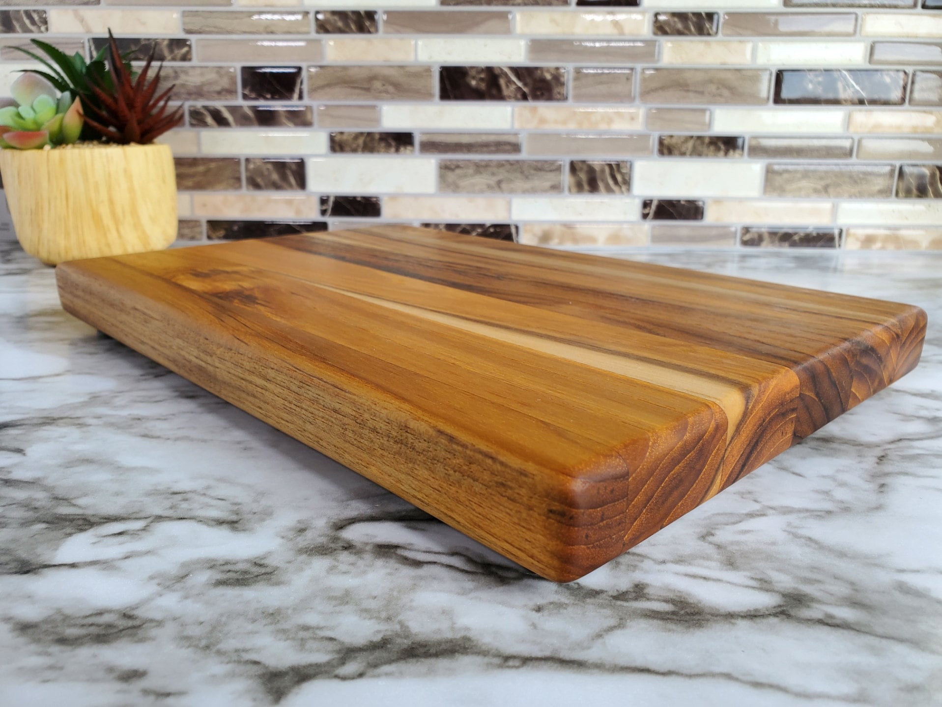 Teak Wood Cutting Board, Handmade Wooden Cutting Board, Carving Board, Vegan Cutting Board, Mini Cutting Board, With or Without Feet