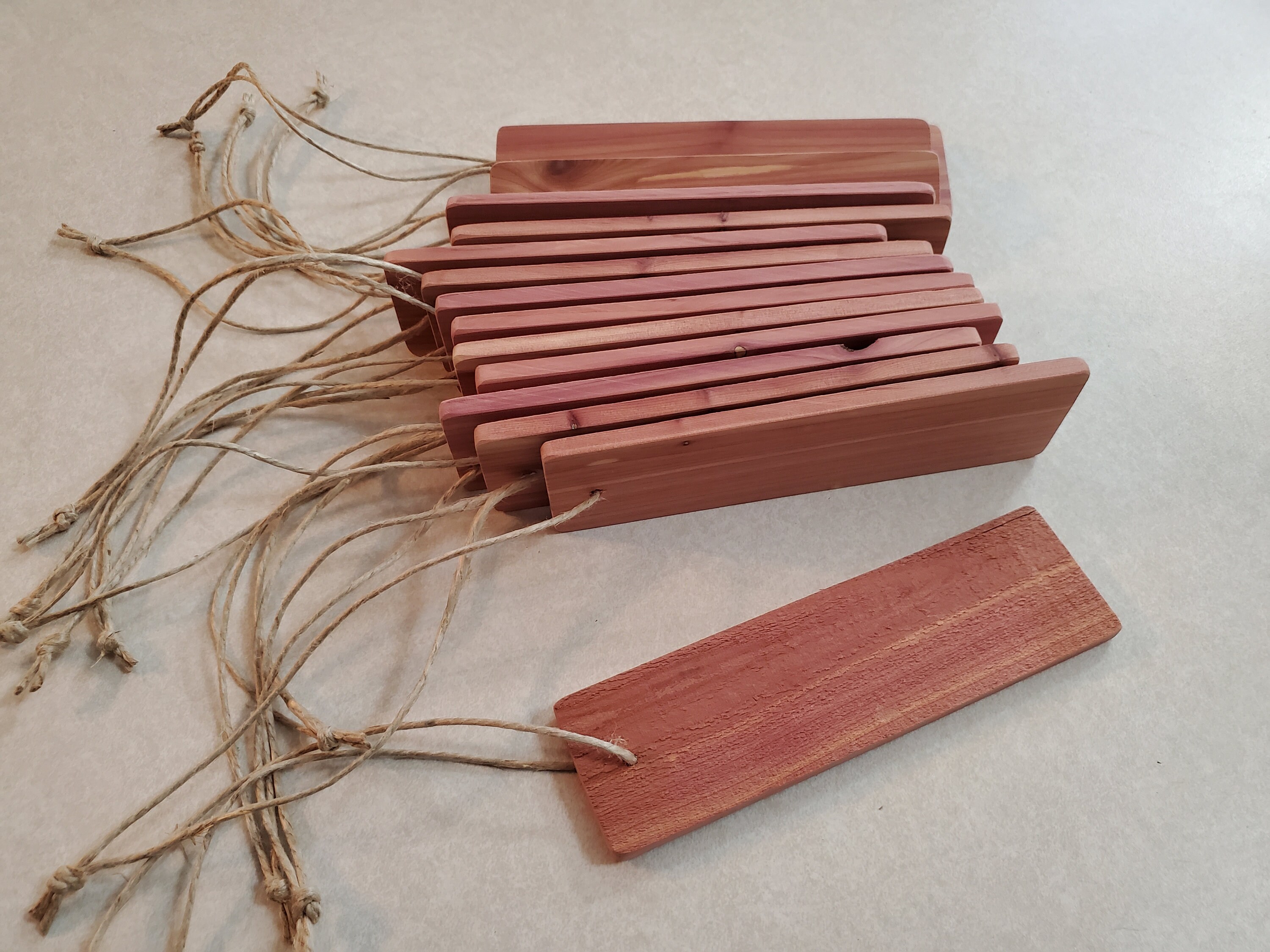 Aromatic Cedar Blocks, 15 Piece Set, Natural Cedar Air Freshener, Natural Moth Repellent, Cedar