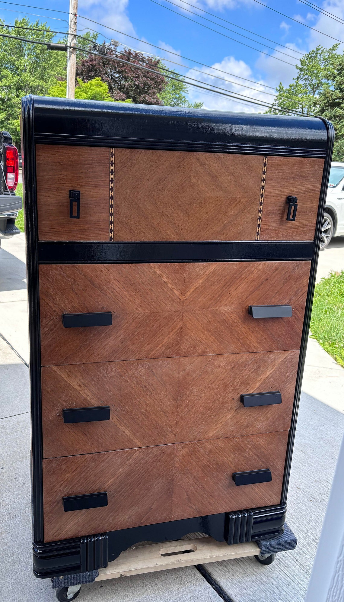 SOLD SOLD SOLD **do Not Purchase** Vintage Art Deco Dresser Refinished ...