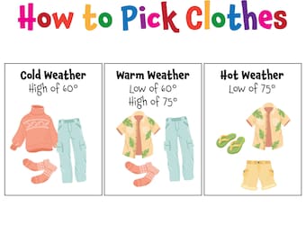 How to Pick Clothes for Kids; Picking Clothes for the Weather