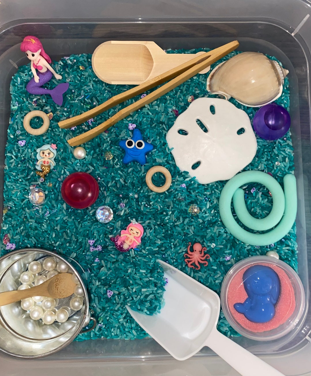 Mermaid Sensory Bin Etsy