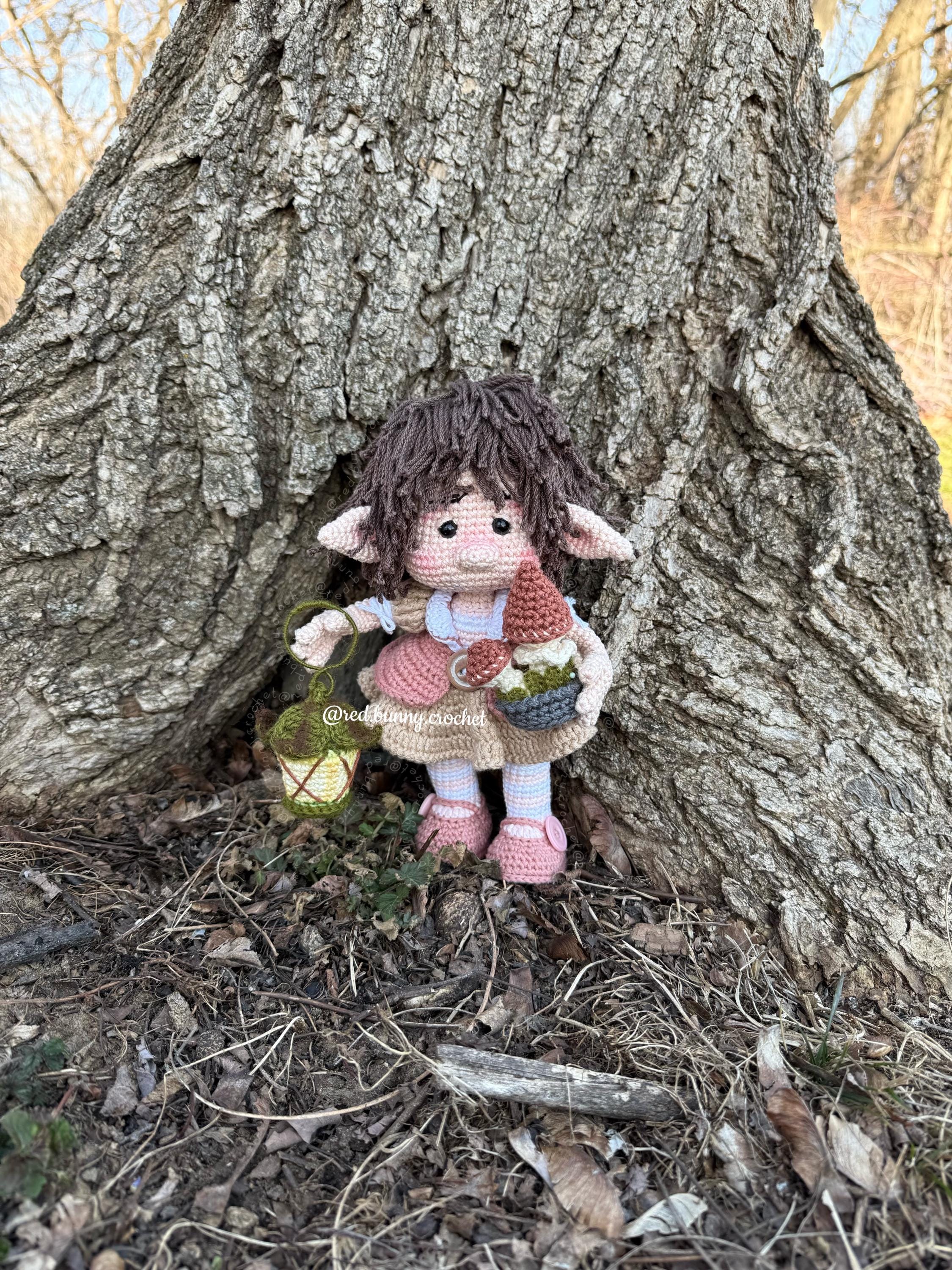 Forest elf crochet pattern bundle 2 PDF Files Amigurumi doll girl ENGLISH & SPANISH - Thumbnail 2