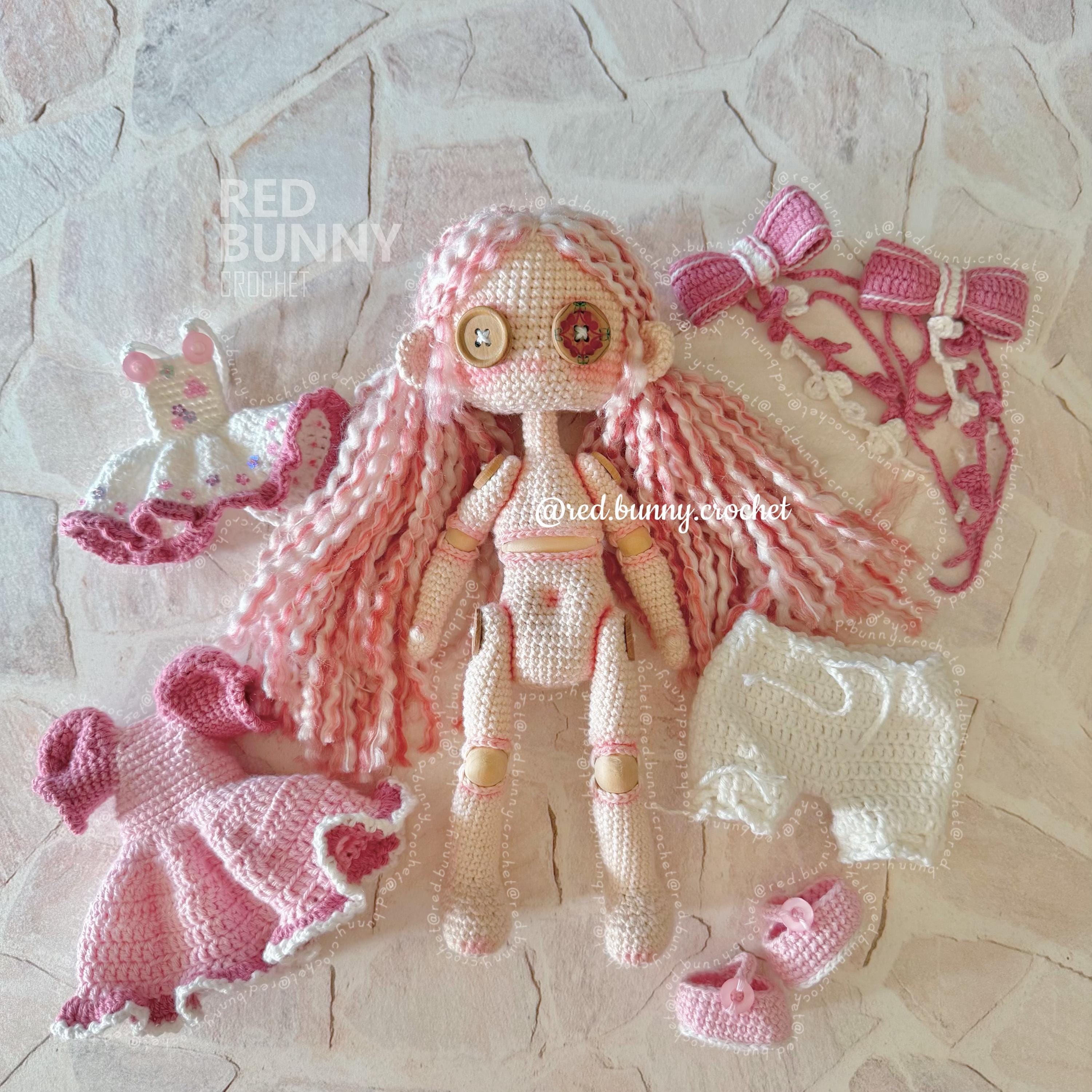 Ragdoll crochet pattern PDF File Amigurumi doll ENGLISH & SPANISH - Thumbnail 6