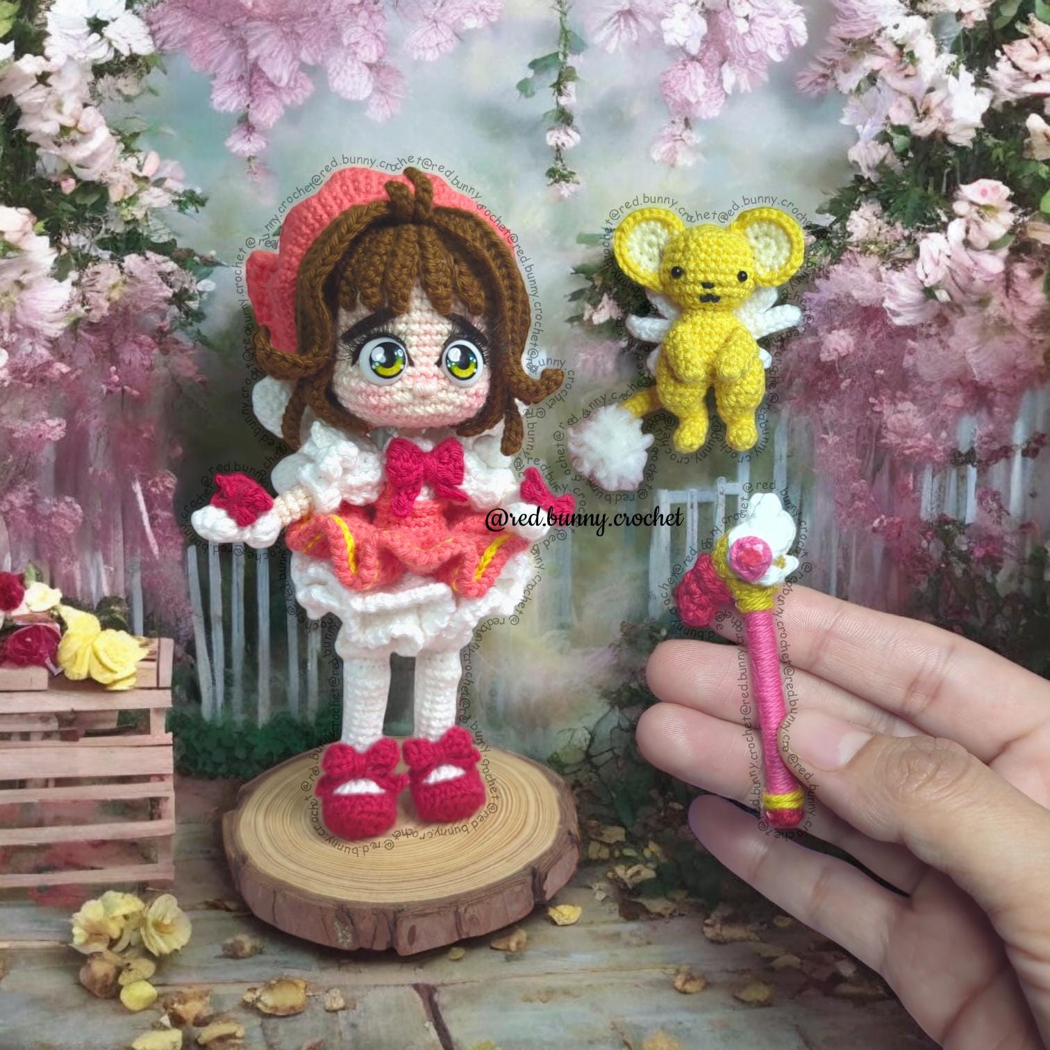 2 PDF Crochet pattern magical girl and her buddy ENGLISH & SPANISH amigurumi doll - Thumbnail 3