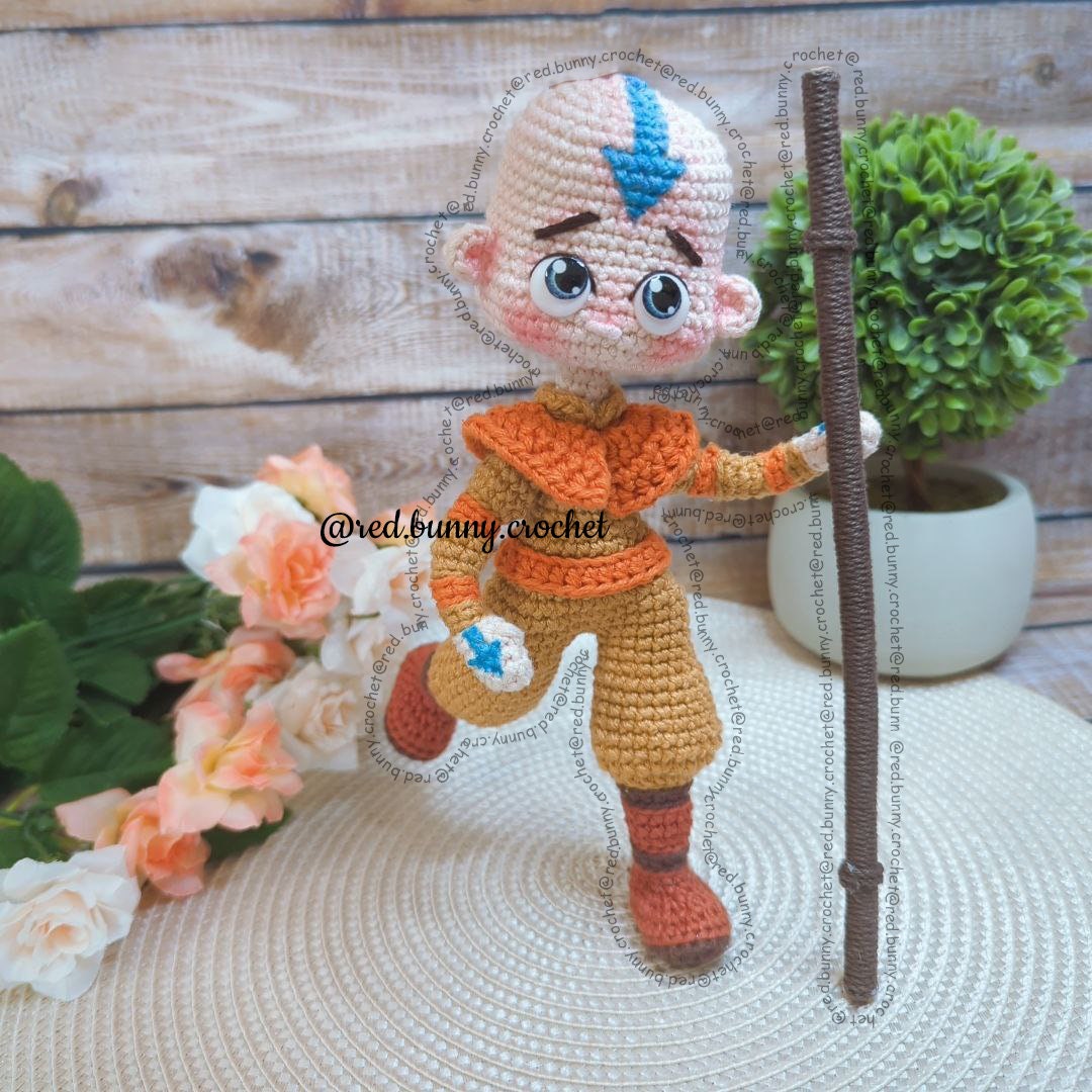 Avatar crochet pattern naughty boy amigurumi doll ENGLISH & SPANISH - Thumbnail 2