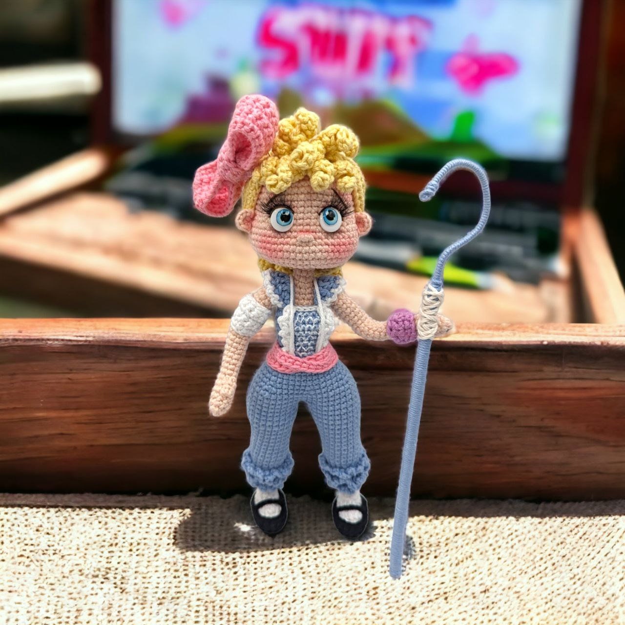 Crochet pattern Blue Shepherdess amigurumi doll ENGLISH & SPANISH - Thumbnail 3