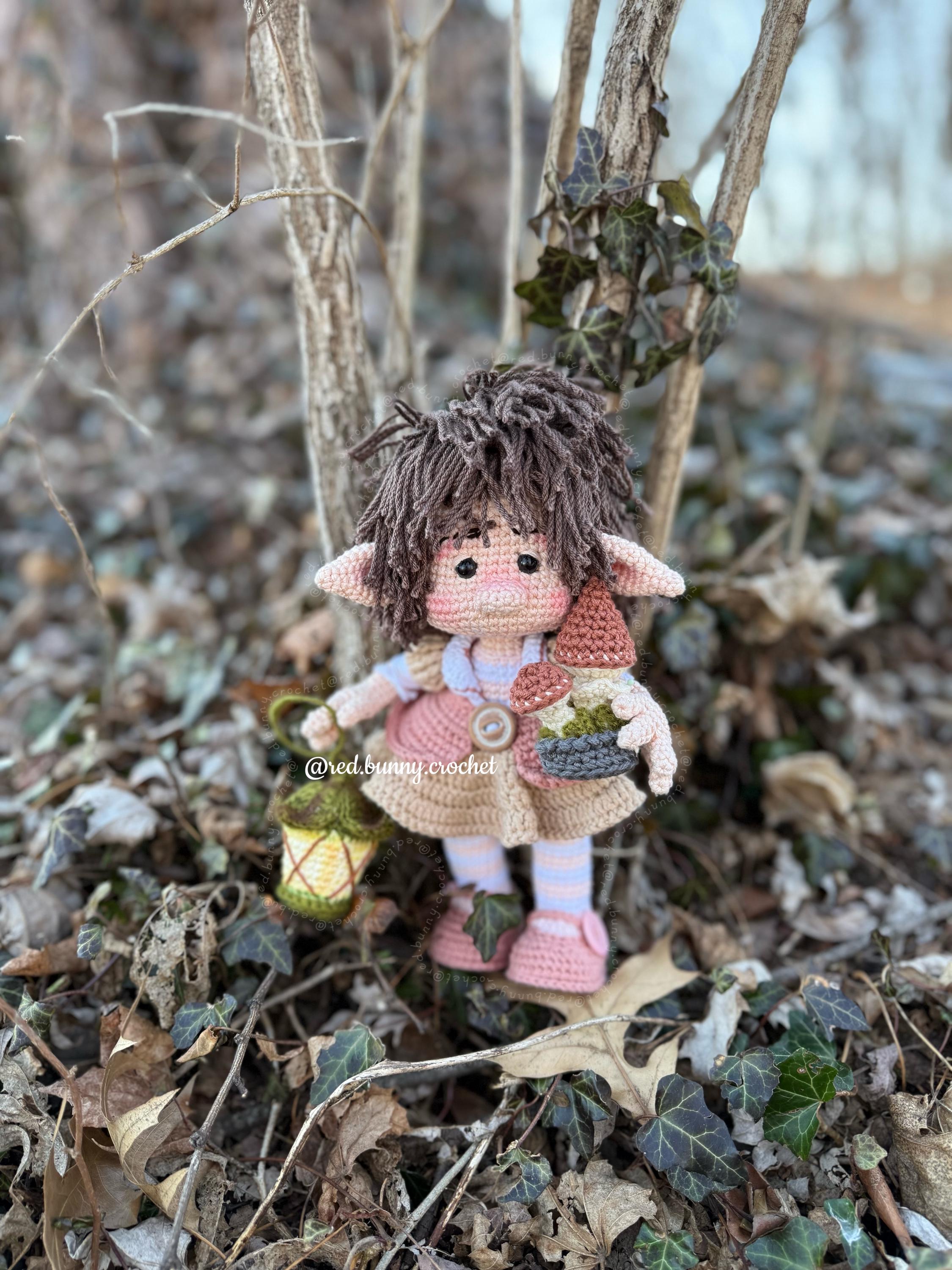 Forest elf crochet pattern bundle 2 PDF Files Amigurumi doll girl ENGLISH & SPANISH - Thumbnail 4