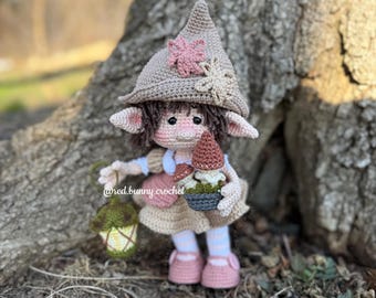 Forest elf crochet pattern bundle 2 PDF Files Amigurumi doll girl ENGLISH & SPANISH