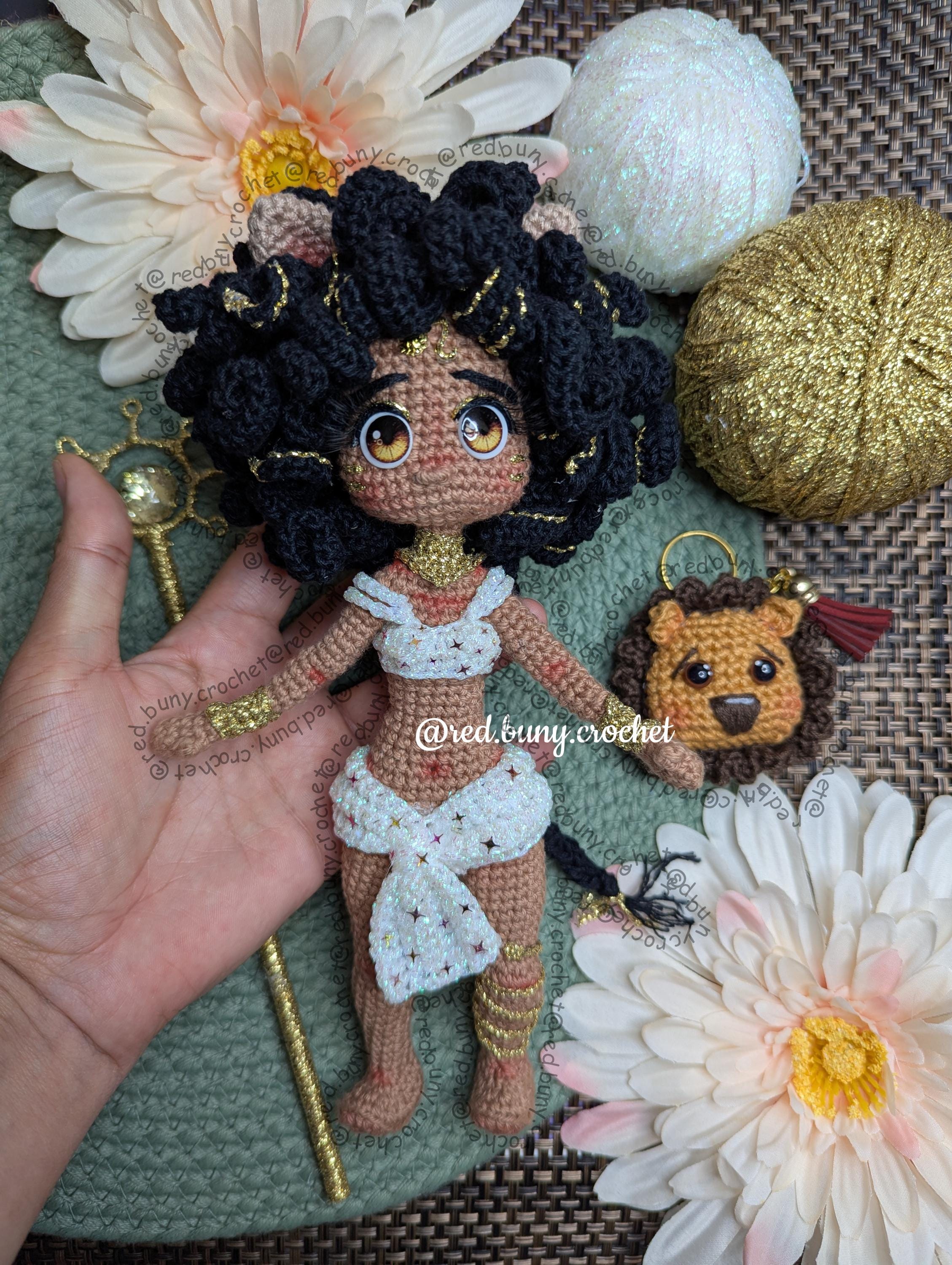 Bundle 2 PDF Files Amigurumi doll crochet pattern Leo Zodiac Sign ENGLISH & SPANISH