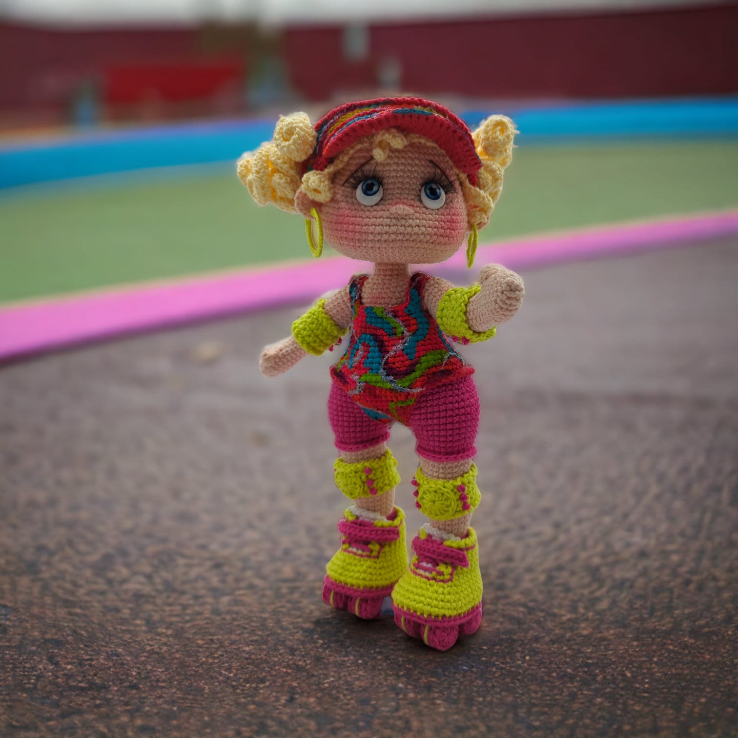 Crochet pattern barbie baby skater amigurumi doll - Thumbnail 3