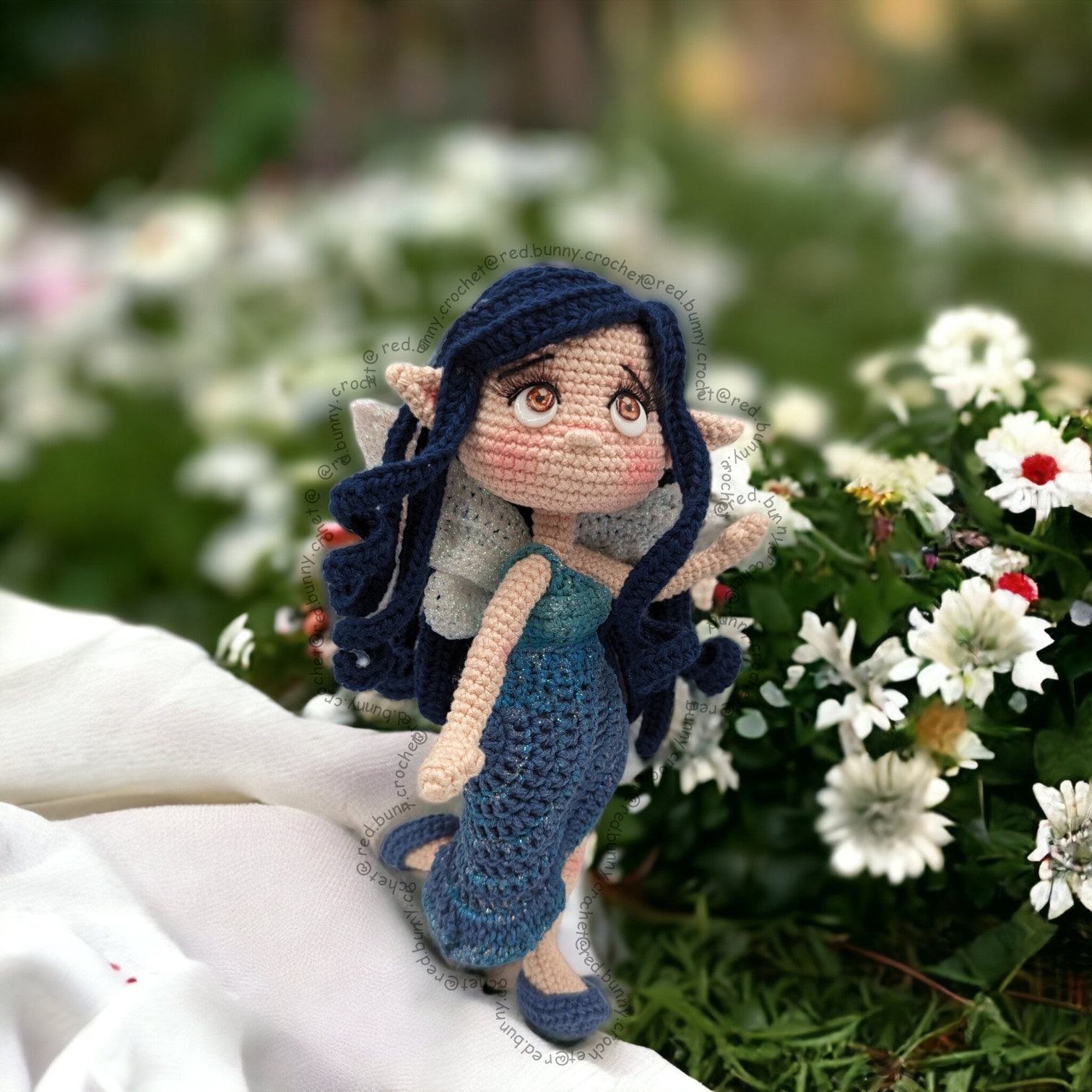 ENGLISH Bundle 5 PDF Files Amigurumi doll pattern crochet Fairies Amigurumi doll - Thumbnail 7
