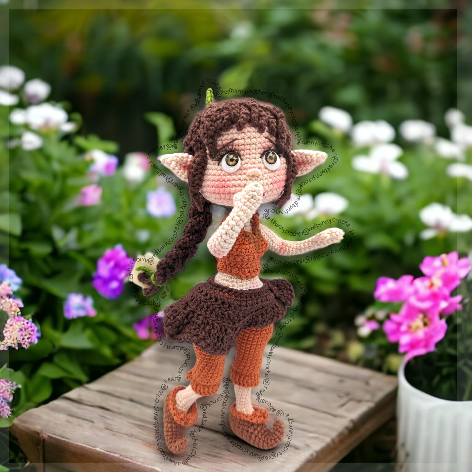 ENGLISH Bundle 5 PDF Files Amigurumi doll pattern crochet Fairies Amigurumi doll - Thumbnail 5