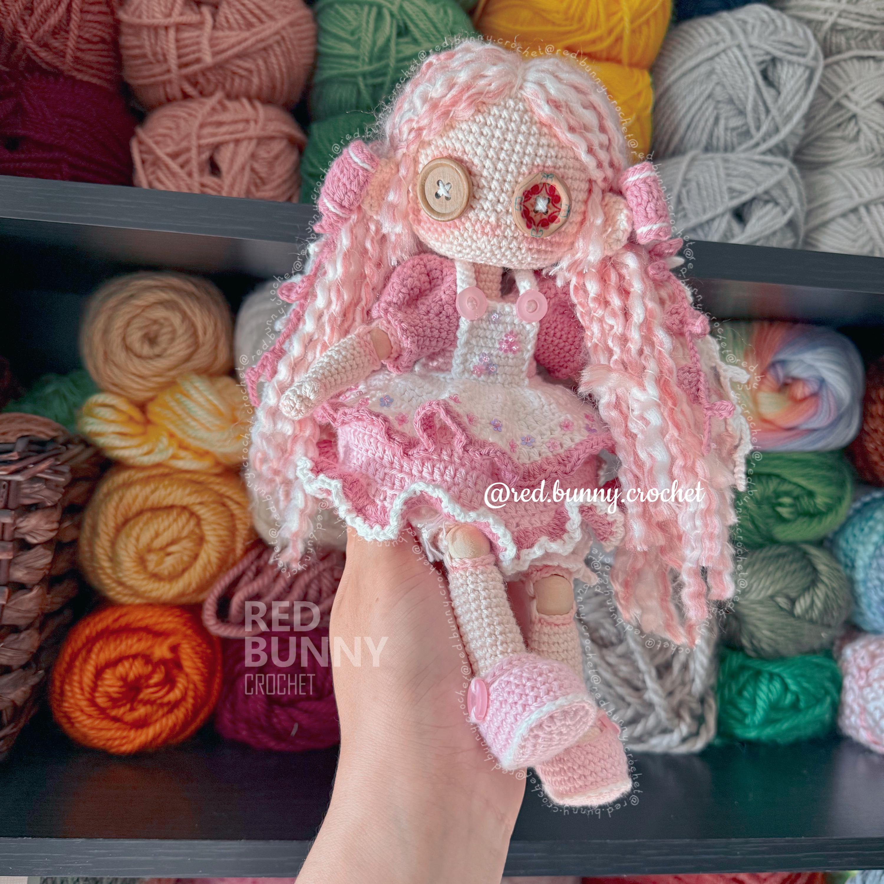 Ragdoll crochet pattern PDF File Amigurumi doll ENGLISH & SPANISH