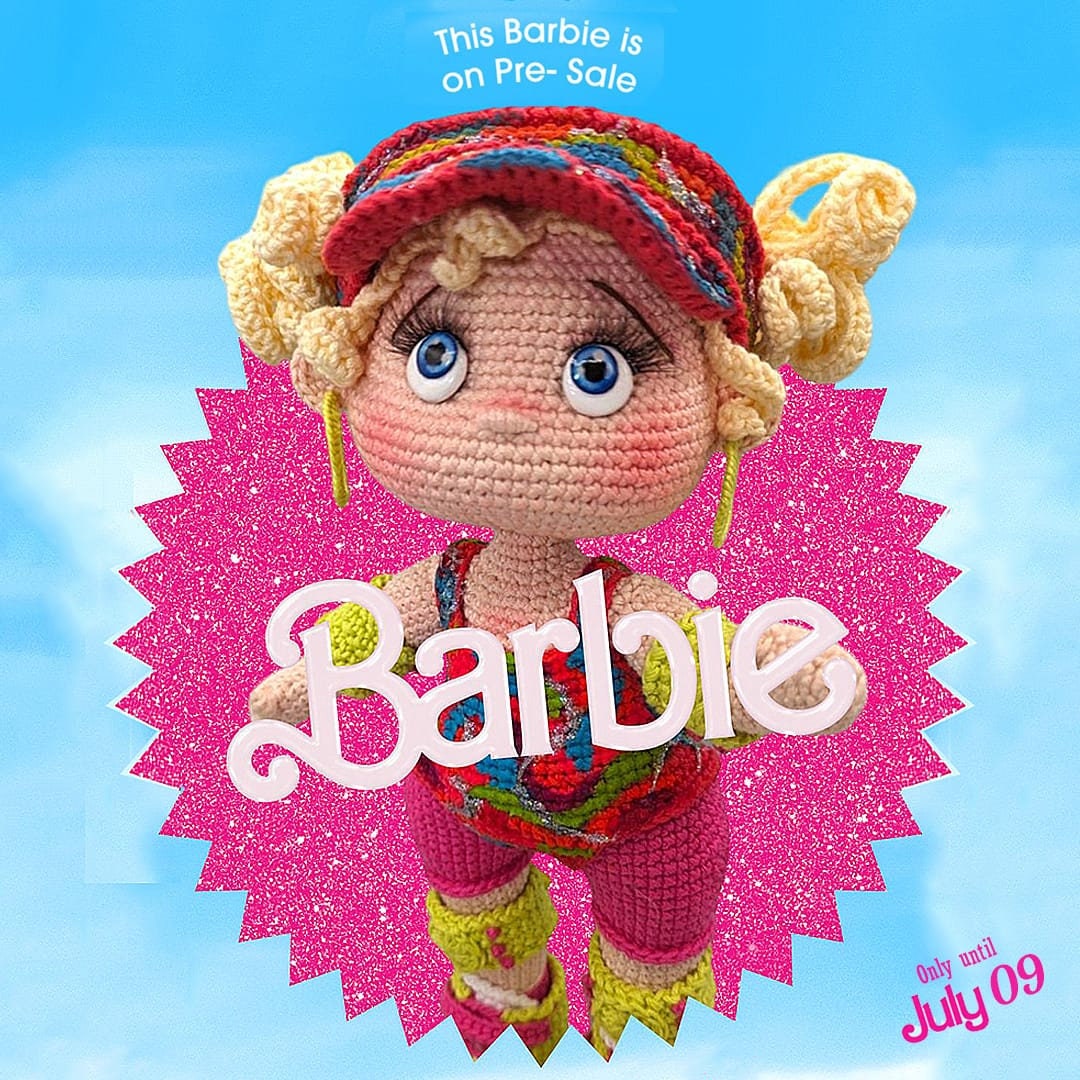 Crochet pattern barbie baby skater amigurumi doll - Image 1