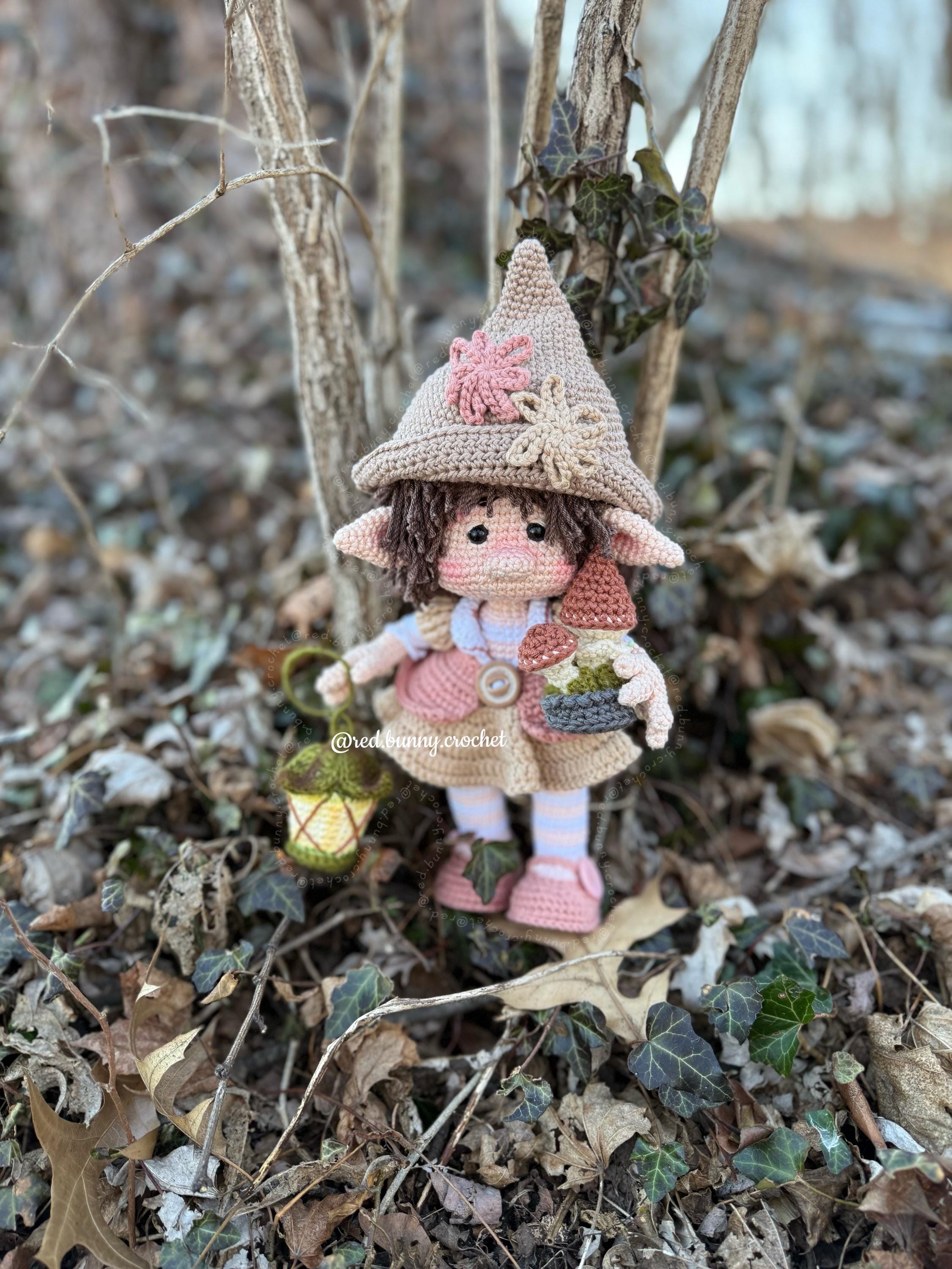 Forest elf crochet pattern bundle 2 PDF Files Amigurumi doll girl ENGLISH & SPANISH - Thumbnail 3